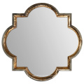 Antique Gold Hammered Metal Frame Wall Mirror on Hot Sales